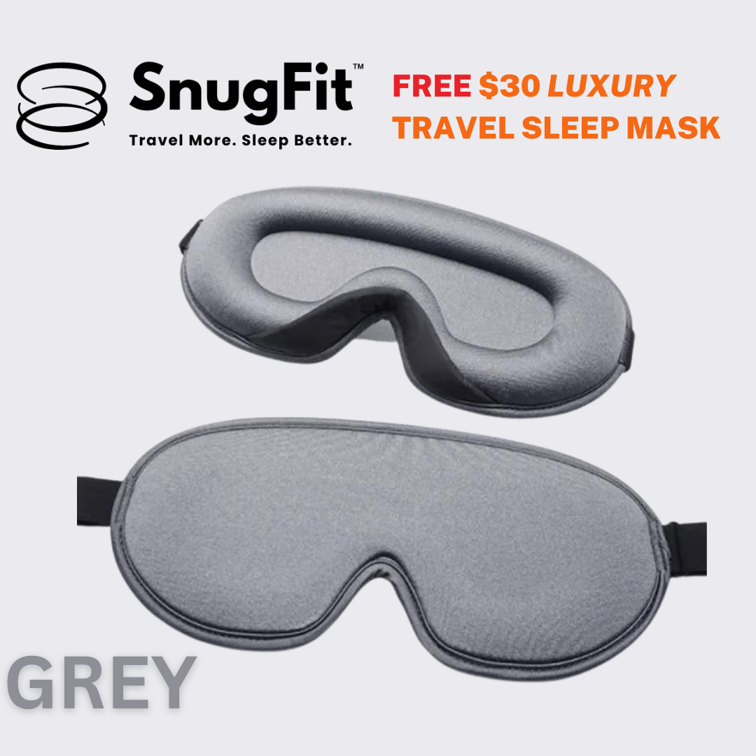 SnugFit™ Travel Pillow - 50% Off + FREE Luxury Travel Mask - LIMITED TIME ONLY!