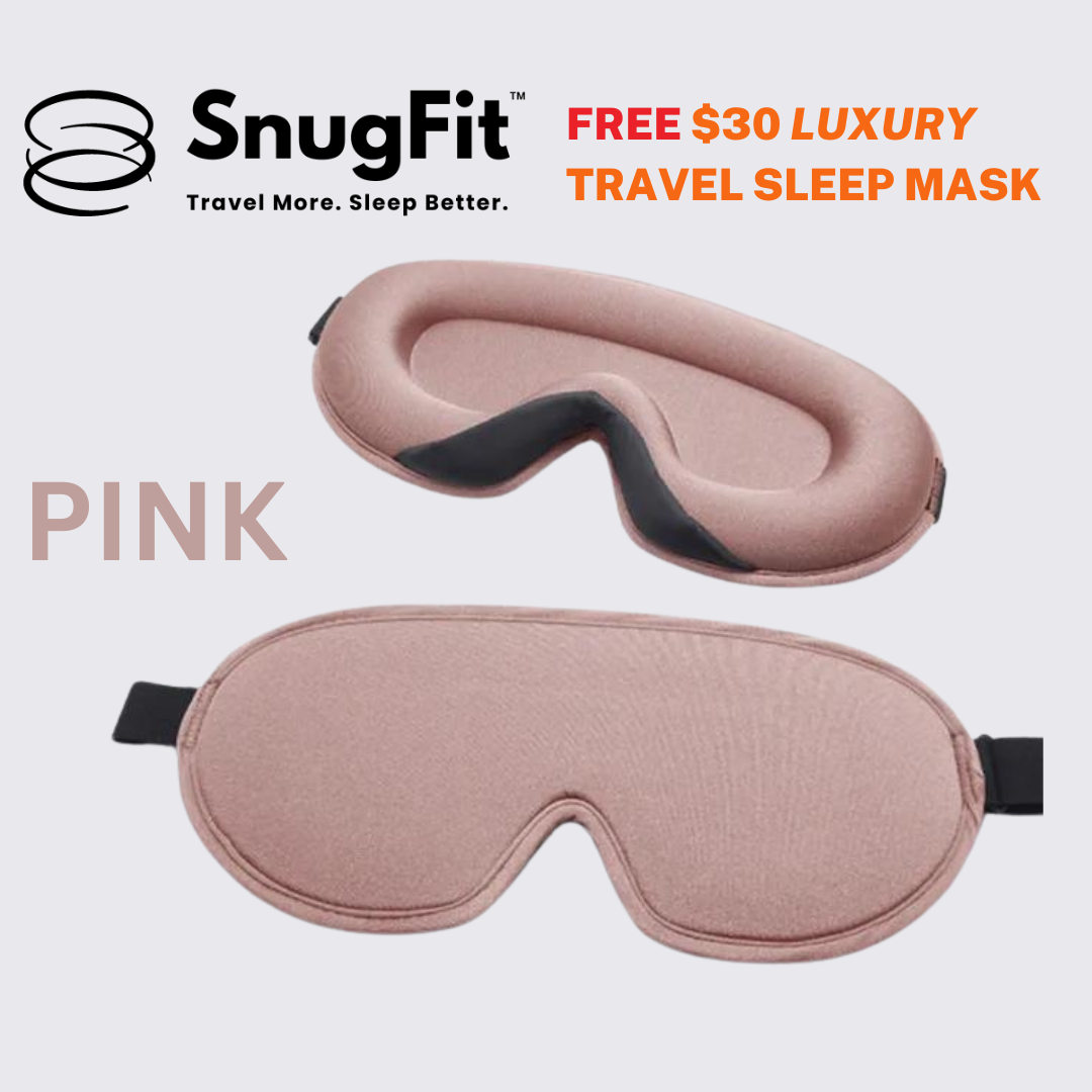 SnugFit™ Travel Pillow - 50% Off + FREE Luxury Travel Mask - LIMITED TIME ONLY!